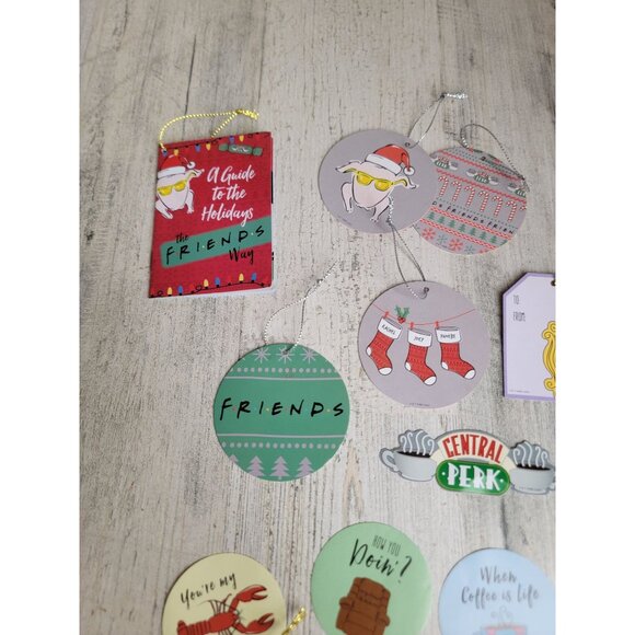 Friends Rachel chandler Holiday‎ gift tag assorted xmas set - Picture 3 of 6